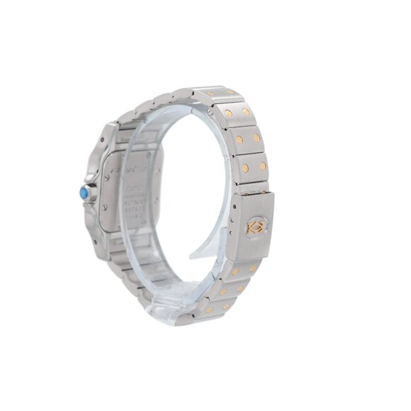 Cartier Santos 1057930 24mm Dirty White Roman Numeral Dial Fixed Bezel Santos - Picture 5 of 10